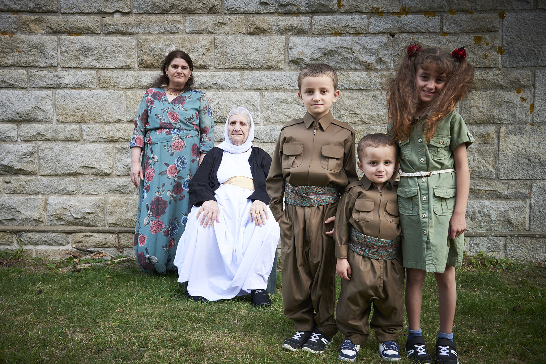 Famille Yezidi immigrée d'Irak. Cancale 2019